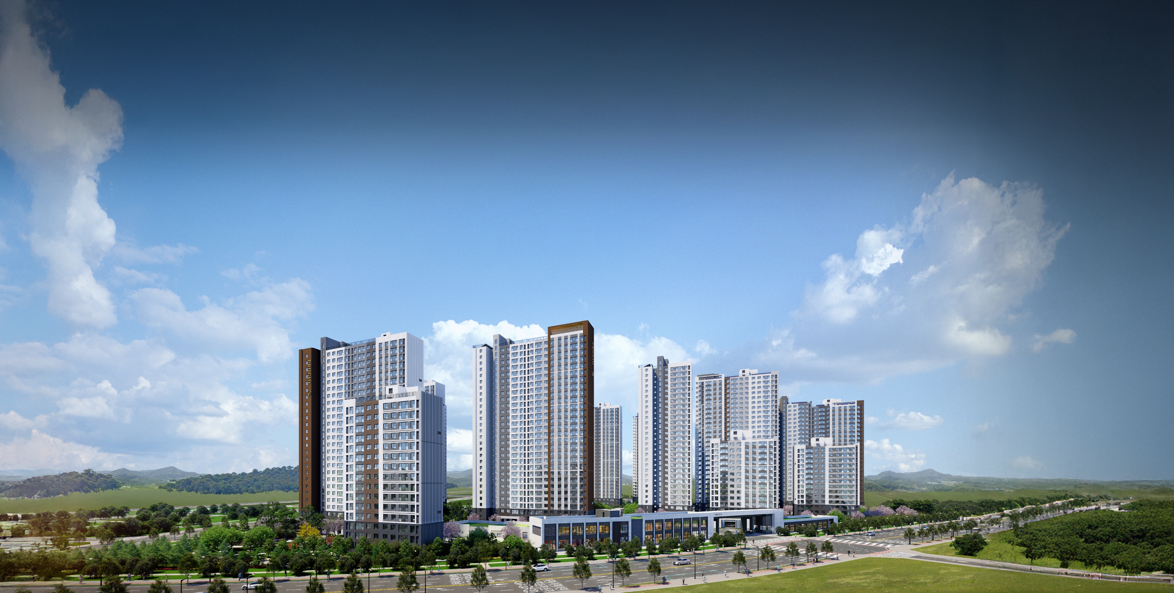 풍무역 푸르지오 더 마크 전경